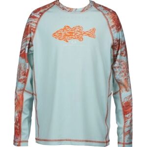 Realtree Youth Long Sleeve Jersey UPF 30+ Scent Control Sea Mist Performance Tee